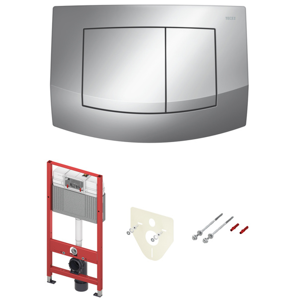 Инсталляция TECEbase (панель-TECEambia хром глянц.)  /модуль, комплект крепежа, панель смыва,  изоляционная пластина/